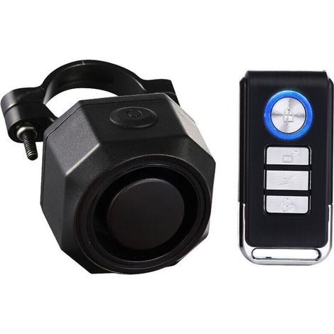 Sirène sans fil rechargeable USB pour vélos, scooters, trottinettes électriques et motos – avec télécommande, sensibilité réglable et supports de fixation inclus (1/5)