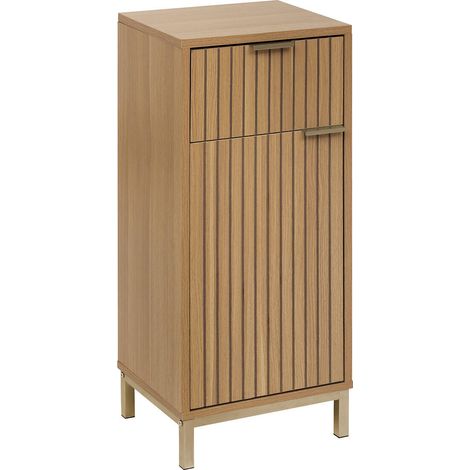Kleiner Badezimmerschrank TASSO, 33 x 28 x 80 cm (1/5)