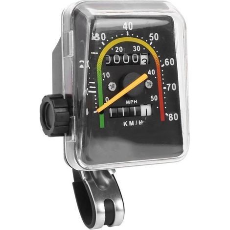 Mechanischer Fahrradcomputer, wasserdichter mechanischer Kilometerzähler für Mountainbikes, Tachometer-Zubehör (1/4)