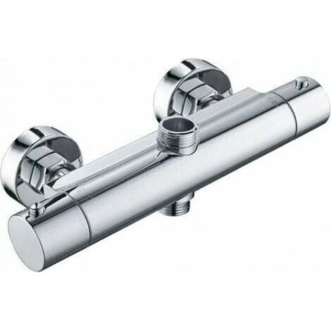 Mitigeur thermostatique de douche en laiton chromé, régulation précise de la température, robinet de douche moderne (1/3)