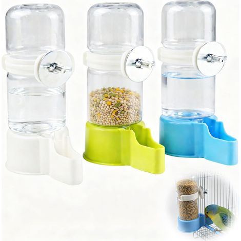 3 Abreuvoirs pour Oiseaux, Automatiques Mangeoire Oiseaux Cage, 140 ML (1/5)