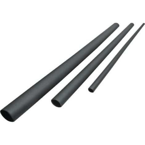 Guaina termorestringente a parete sottile con adesivo, nera RTCK6-2-C