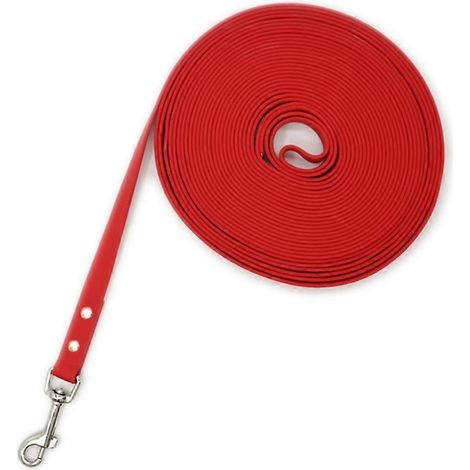 Robuste, 5 Meter lange Hundeleine, verwicklungsfrei, komfortabel, mit roter Niete, für Hunde von 10 bis 50 Pfund.