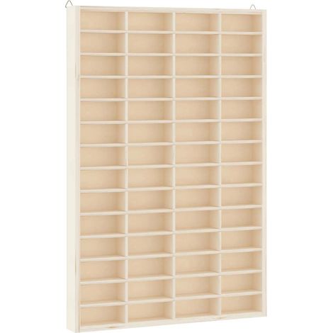 Vitrine de collection en bois avec 56 compartiments 40 x 4,5 x 60 cm CFW21438 (1/5)