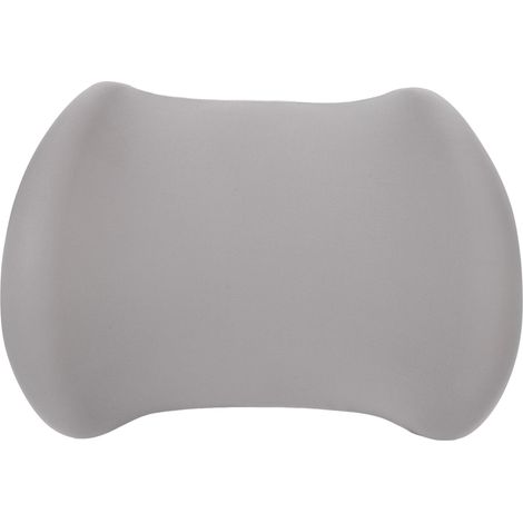Oreiller de soutien lombaire avec conception convexe, coussin de chaise ergonomique en mousse à mémoire de forme amovible et respirant pour le bureau gris (1/5)