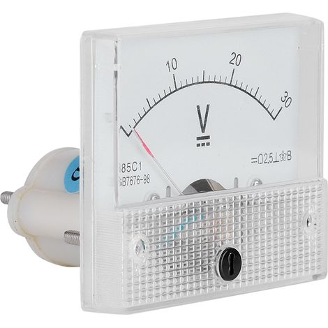Voltmètre analogique CC 0-30 V, précision 85C1, panneau de commande. (1/5)