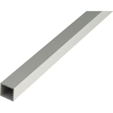 Tubo cuadrado de aluminio 1000/10x10x1mm plata (1/2)