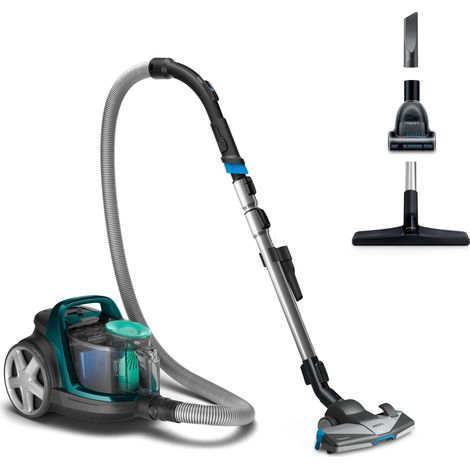 Philips PowerPro Compact - Aspirapolvere Ciclonico senza sacco, contenitore da 1,5 litri, filtro antiallergico, facile da pulire (FC9555/09) (1/5)