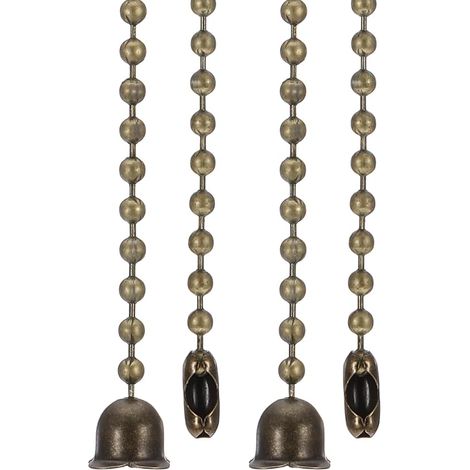 1 m pull chain flower pendant 2 pcs bronze (1/5)