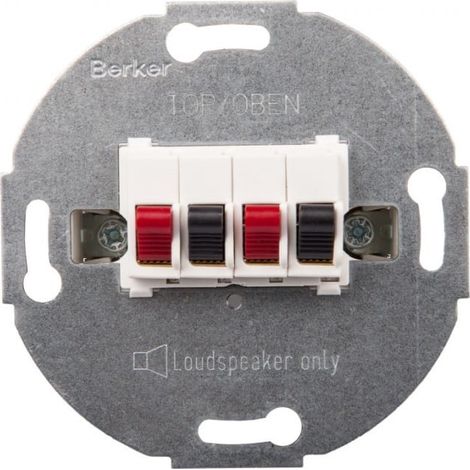 Berker/B.Kwadrat Porta altoparlanti doppio bianco neve 457309