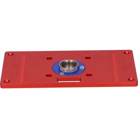 Plaque à défoncer en aluminium, table de routeur avec insert, outil de menuiserie RT-TY, plateau de toupie réversible, fraisage précis, 1 pièce. (1/5)