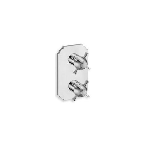 FACADE EXTERNE CHAMBORD LAITON THERMOSTATIQUE 3 SORTIES CHROME - CRISTINA ONDYNA XC85351 (1/2)