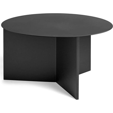 [GEBRAUCHT] Hay Slit Table Xl Tisch Couchtisch Beistelltisch Sofatisch Stahl ø 65cm Schwarz  B-Ware