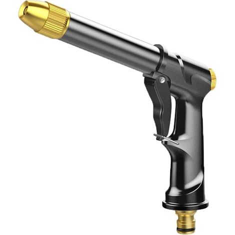Pistolet À Eau - Métal - Réglage Multi-Jet - Pour Lavage Voiture Et Arrosage Jardin - 1 Pièce (1/5)