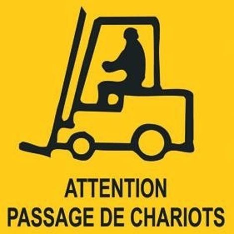 PROVOST - Marquage de sécurité au sol antidérapant 50x50 cm - Signalisation danger domestique intérieur
