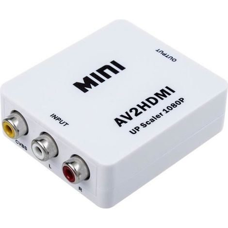 Adaptateur AV vers HDMI - Mini Box - 1080p - Filaire - Plastique (1/3)