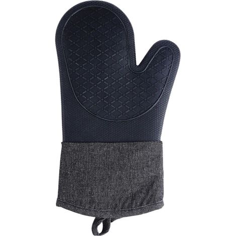Heat resistant silicone glove for safe kitchen handling (1/5)