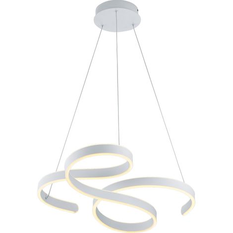 Sospensione Francis Vortici Bianco Led 52w Dimmerabile Trio Lighting (1/5)