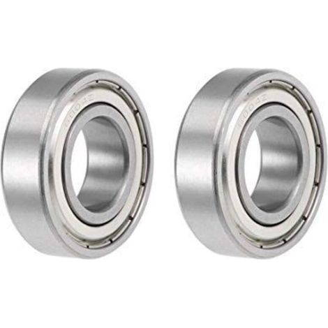 Roulement à billes à gorge profonde 6004ZZ Z2 20 mm x 42 mm x 12 mm, double blindage, acier au carbone, 2 pièces (1/4)