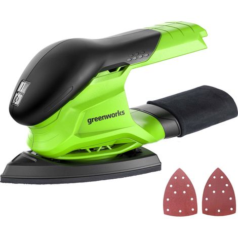 Greenworks Levigatrice per finitura senza fili, 24 V, 11.000 OPM, solo utensile (batteria e caricabatterie venduti separatamente) (1/5)