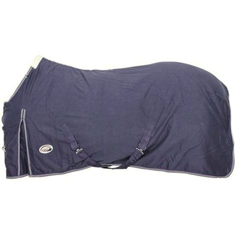 115 cm, Blu Navy: Coperta in cotone canvas superiore modello Almeria con cinghie incrociate regolabili