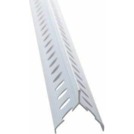 FPLUS perfil esquinero y monocapa  (mortero) , BARRA GUARDAVIVOS MONOCAPA PVC CANTO FINO 2.50m.