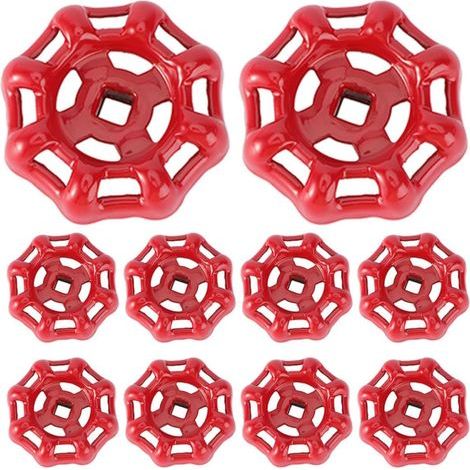 Lot de 20 poignées extérieures en acier inoxydable, résistantes à la corrosion et aux UV, design ergonomique pour robinets et vannes extérieurs. (1/5)