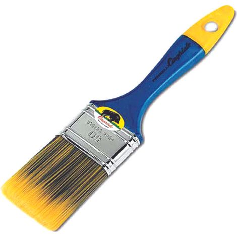 PENNELLESSA SETOLA SINTETICA KREX GIALLO/BLU SERIE 331- - mm.60 - 6 pezzi CINGHIALE