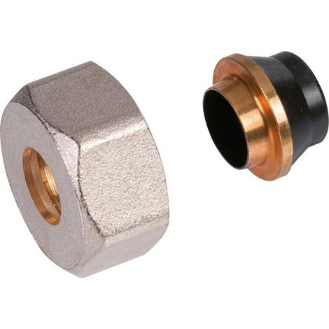 Raccord cuivre droit - Femelle Pas RBM - Diamètre 14 mm - Tube cuivre recuit - RBM