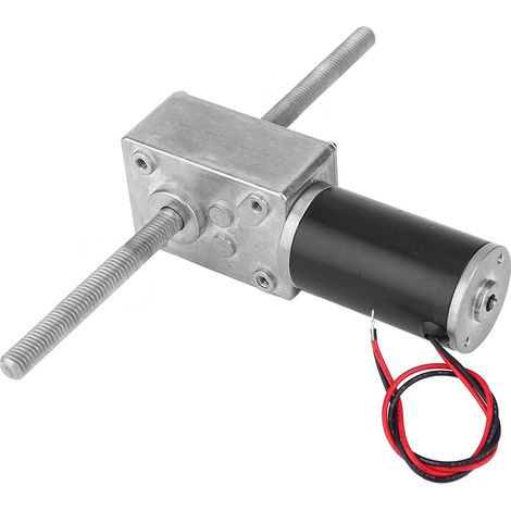 24V Doppelwellen-Metallgetriebe-Turbo-Schneckengetriebemotor, M8, Rechtsgewinde (100) (1/5)
