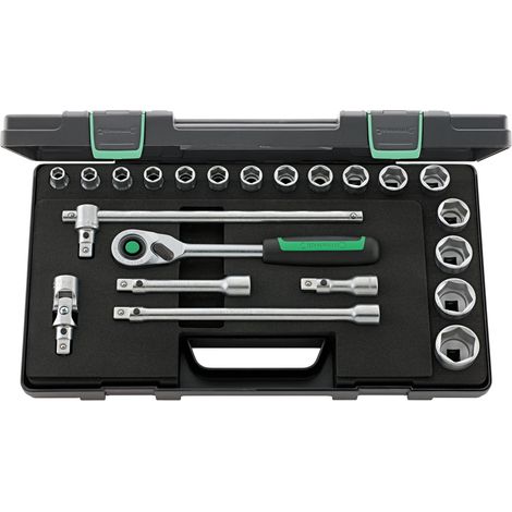 Set di chiavi a bussola 52/16/6QR 22 pezzi 1/2 pollice SW 10-32mm Z.80 6KT (1/4)