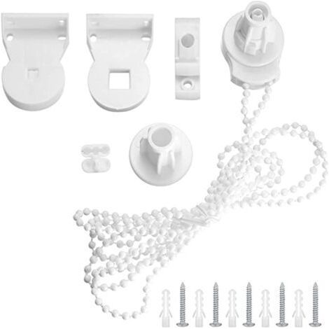 Pièces détachées pour stores enrouleurs. fixations de 25 mm. supports de store enrouleur avec chaîne perlée de 2 m (1/4)
