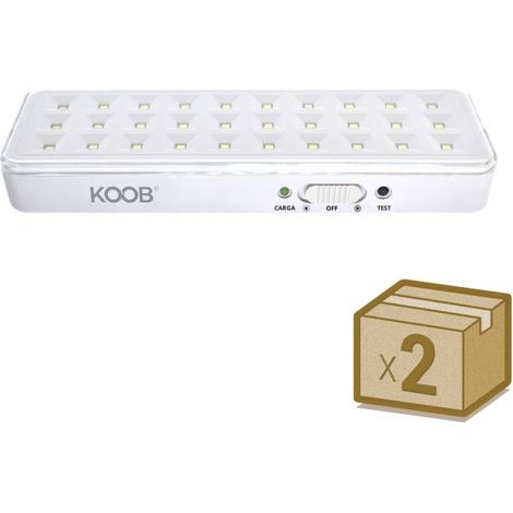 Pack 2 x Luz de emergencia Led EMERLUX F515, No permanente, Blanco frío (1/4)