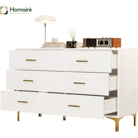 Flur- Garderobenschrank weiß aus MDF 120 x 40 x 76 cm HOMAIRE (1/5)