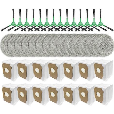 Accessoires et pièces détachées pour iRobot Roomba Plus 405 Combo / 505 Combo : brosses latérales, lingettes de nettoyage, sacs à poussière (1/5)