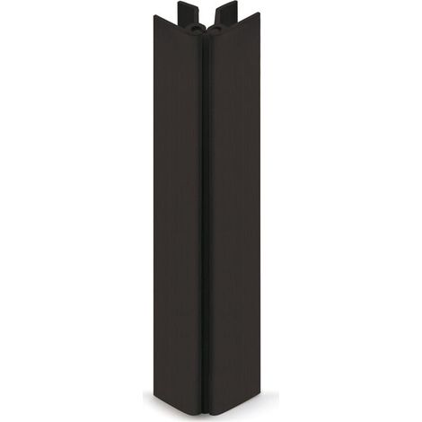 Zocalo Pvc-Alum Liso Negro Esquina Flexible 100