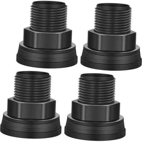 4 pièces Connecteur Double Filetage Int pour Réservoirs Eau Raccord Étanche Durable pour Aquariums Récupérateurs Eau et Tuyaux (1/5)