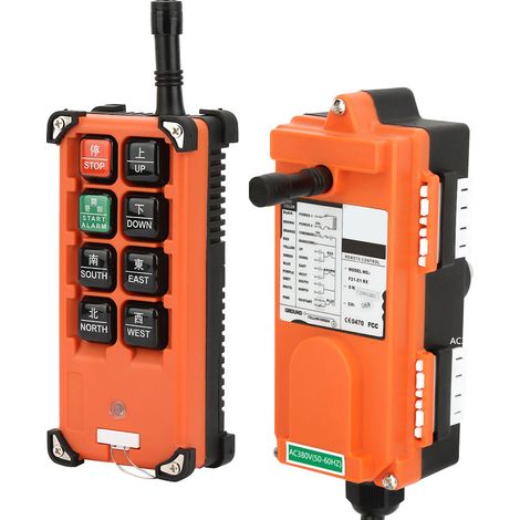 Télécommande Industrielle Sans Fil 380V Émetteur et Récepteur F21-E1B, Radiocommande à Distance pour Grue et Pont Roulant (1/5)