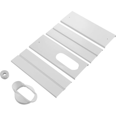 Kit de ventilation de fenêtre pour climatiseur avec plaque d'étanchéité réglable et déflecteur rétractable pour tuyau de 13 cm (5,1 po). (1/5)