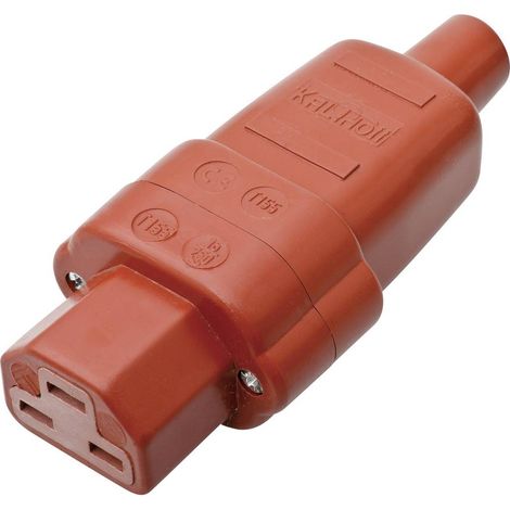 Connectique pour appareils chauffants série (connecteur réseau) 444 Kalthoff 444Si 444001 femelle, droit Nombre total d (1/2)