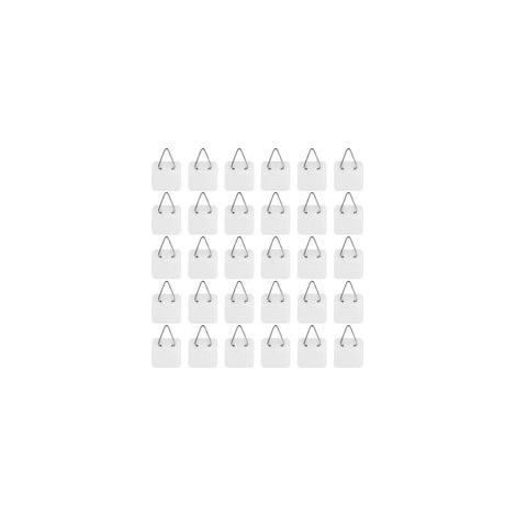 Lot de 30 Crochet Autocollant pour Tableau, Crochets Muraux Adhésifs pour Cadres Photos, Accroches Solides 5kg Maximale, Installation Facile sans Outils (1/5)