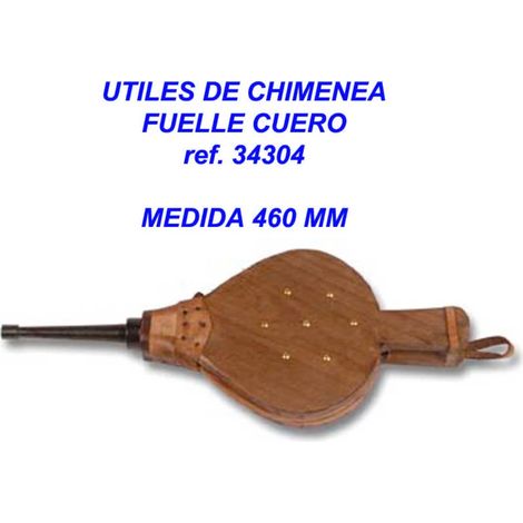 FPLUS utiles chimenea fuelle cuero 460 mm 34304 , utiles chimenea fuelle cuero 460 mm 34304