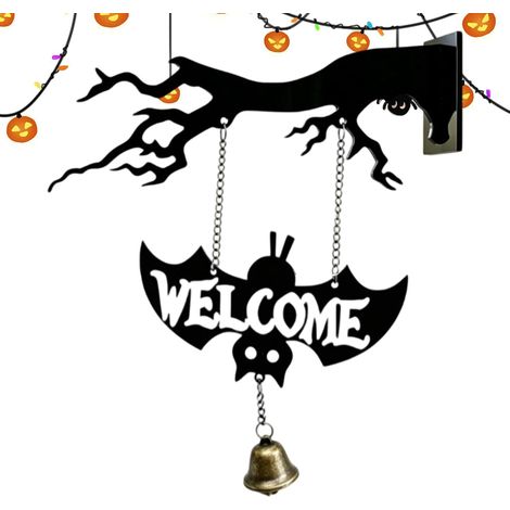 Carillons à Vent pour l'extérieur Halloween Mobile Décoratif d'halloween en Carillon À Vent Pour Maison Hantée, Fête, Porte, Mur, Porche, Jardin, Cour, Patio (1/5)