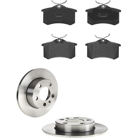 KIT FRENI POSTERIORI compatibile con SKODA FABIA I TRE VOLUMI (6Y3) - DISCHI + PASTIGLIE OEM: P 85 020 / 51704 /SOSTITUZIONE DIRETTA/BASSA POLVERE/SILENZIOSO