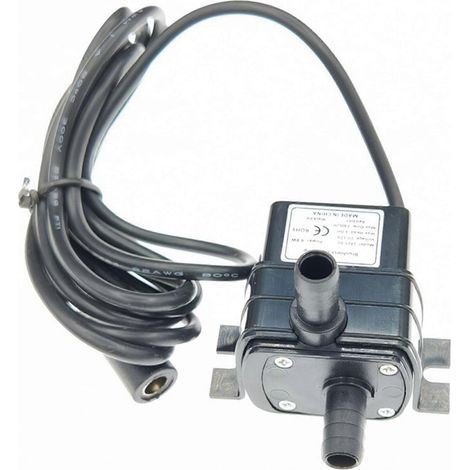 Pompe submersible 4,8 W CC 12 V, moteur de pompe étanche 12 V, débit 240 L/h, compatible avec les aquariums, fontaines, bassins à poissons, etc., disponible en plusieurs couleurs. (1/5)