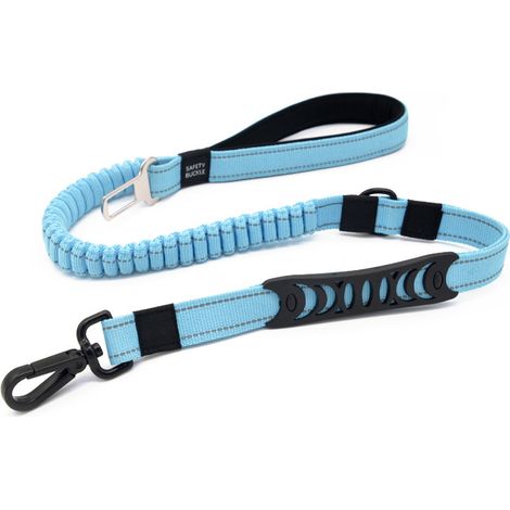 Laisse élastique pour chien robuste 5 en 1 amortisseur multifonction avec seau de siège de voiture, trafic de chien à double poignée et course One Piece (1/4)