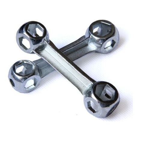 Clé hexagonale de vélo en alliage 10 en 1 en forme d'os de chien, outil de réparation portable durable 2pcs (1/5)
