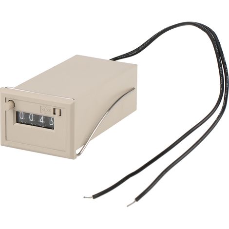 Compteur D Impulsions Électromagnétique - Totaliseur 4 Chiffres 0-9999 - Tension DC 24V - Pour Industries Chimiques Et Mécaniques - 1 Pièce (1/5)