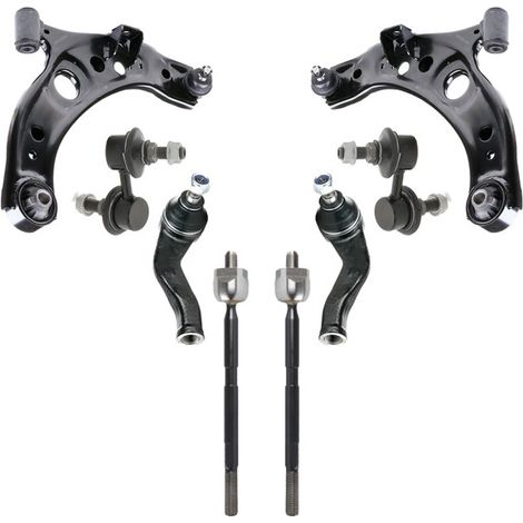 KIT BRACCIO OSCILLANTE 8 PEZZI COMPATIBILE CON SUBARU JUSTY IV 1.0 (M300) / Kit Sospensione Completo OE/OEM / Bracci Oscillanti + Testine Sterzo / Sostituzione Diretta OEM