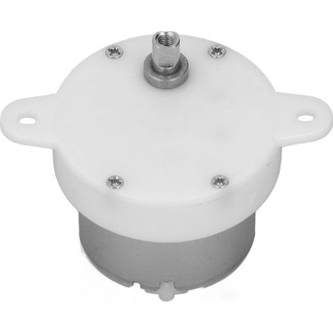 Moteur Réducteur DC 12V 10 Tours/Minute, Haut Couple avec Embrayage Silencieux et Connecteurs (1/5)